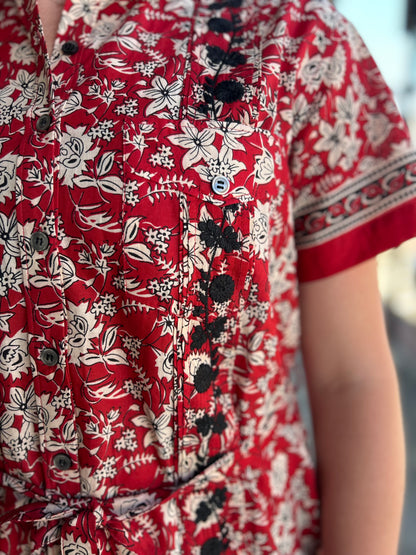 Dominga Dress- Red