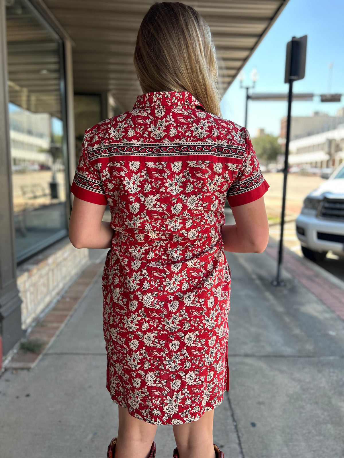 Dominga Dress- Red