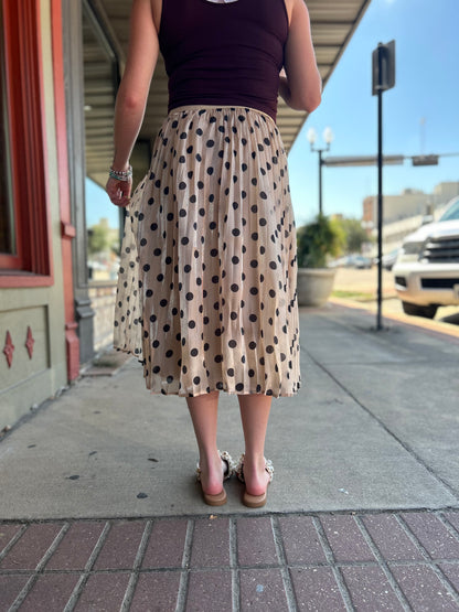 Ready To Go Skirt- Champagne
