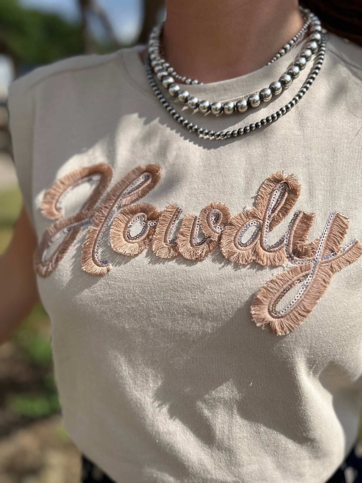 Howdy Sequin Top
