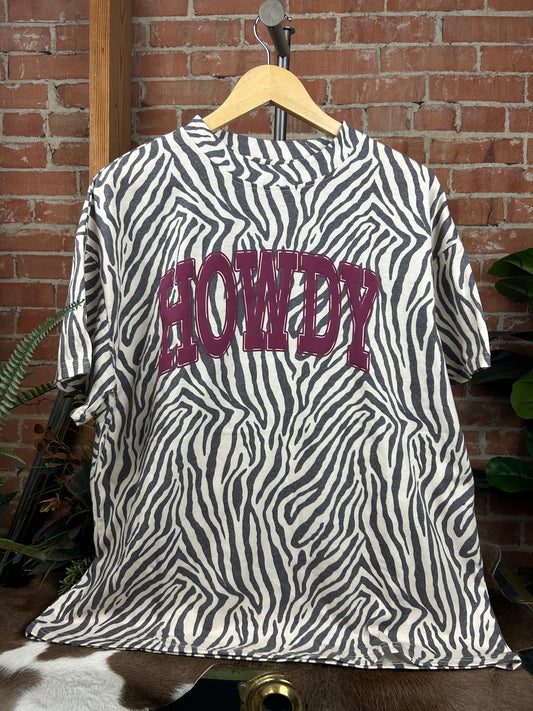 Howdy Zebra Tee