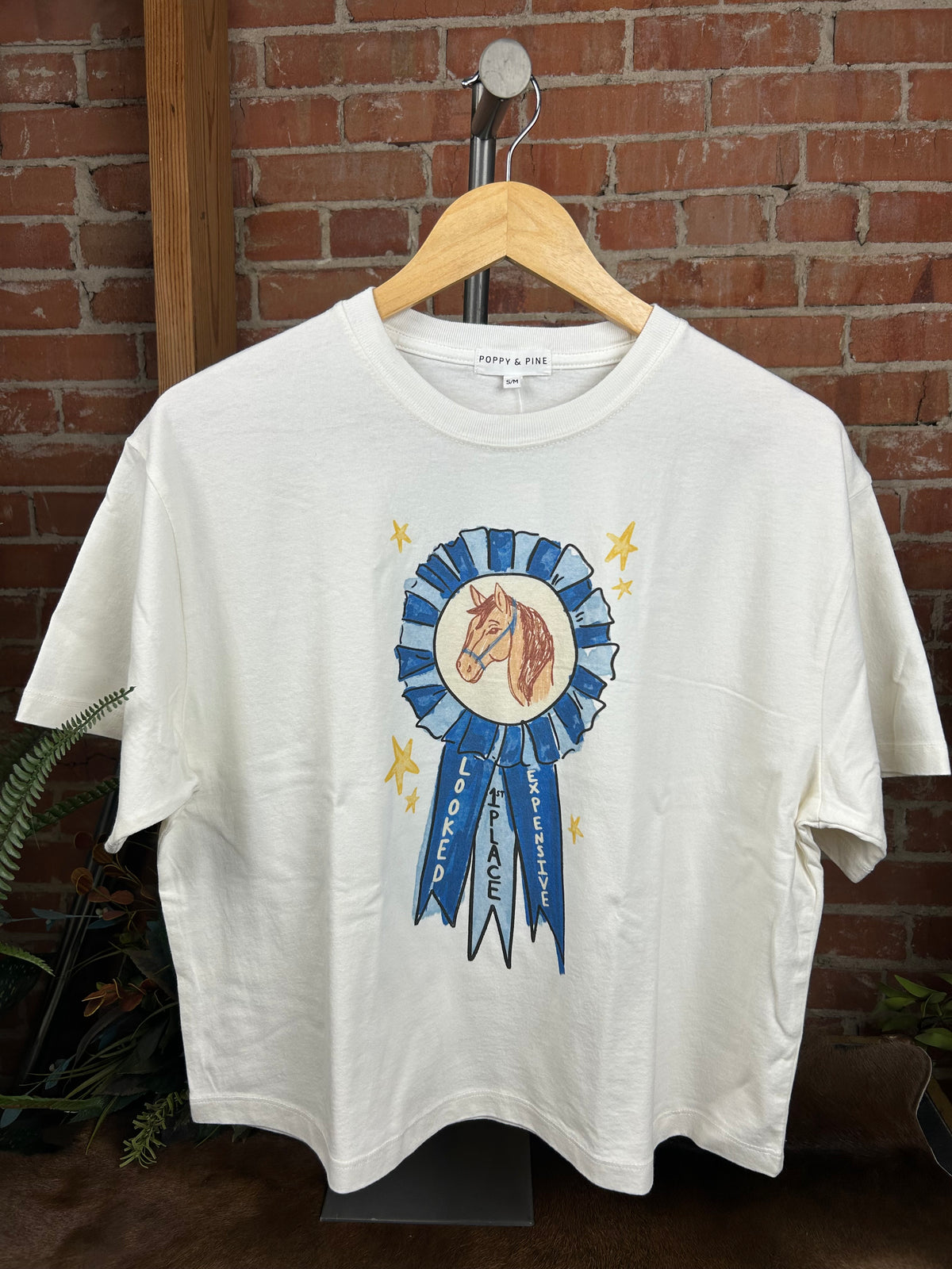 Blue Ribbon Crop Tee