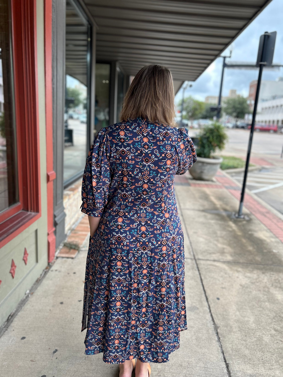 Midi Popover Dress
