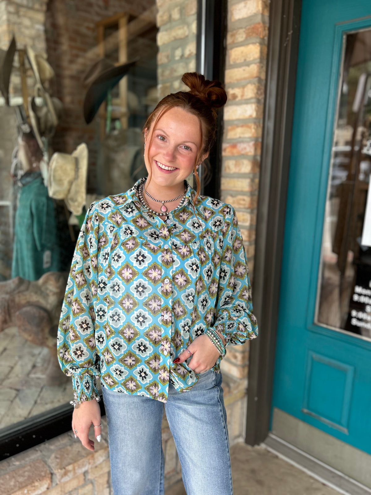 Medallion Blouse