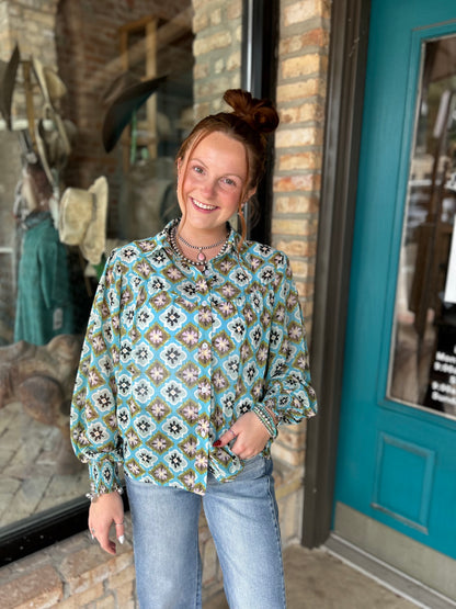 Medallion Blouse