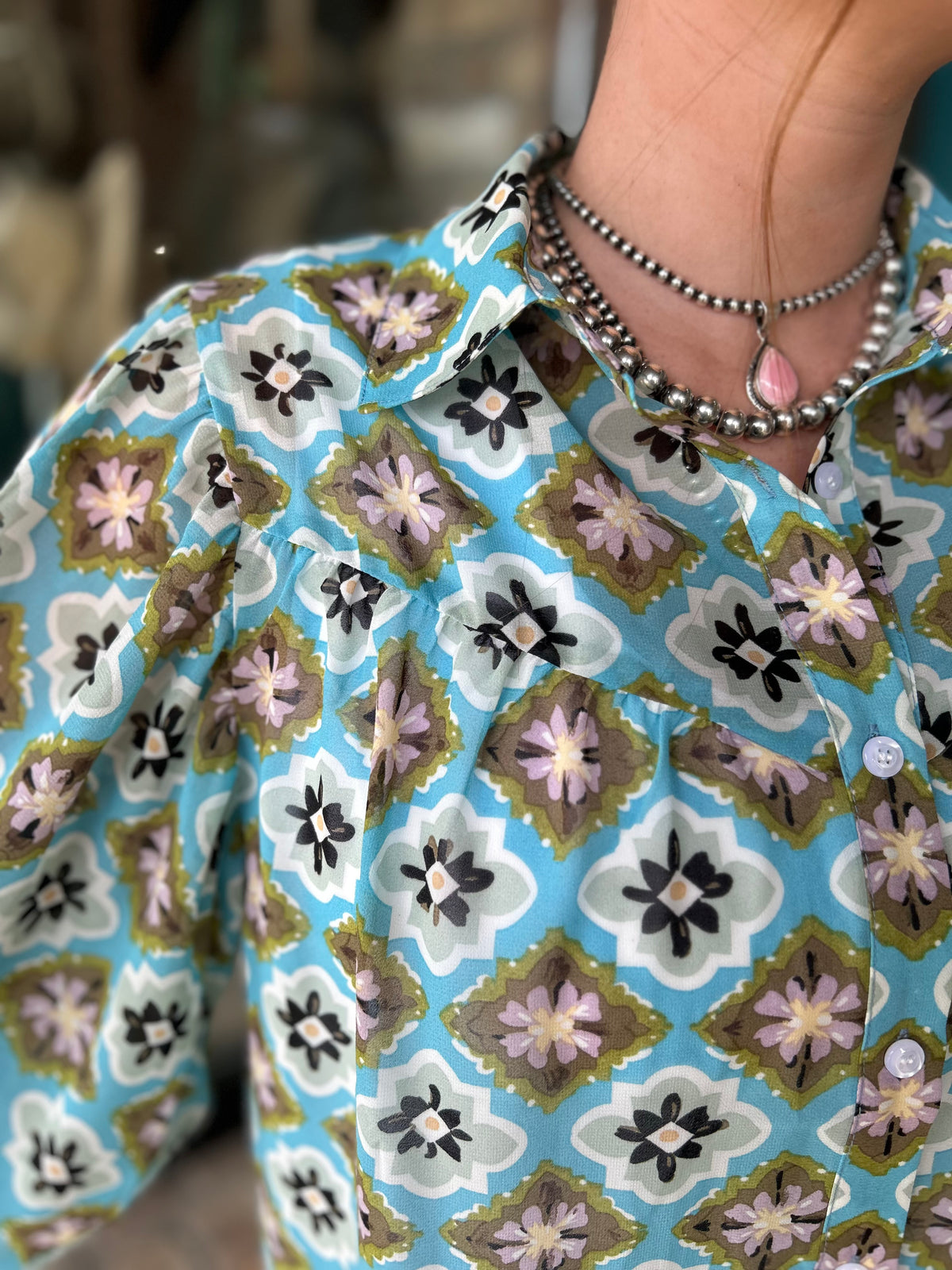 Medallion Blouse