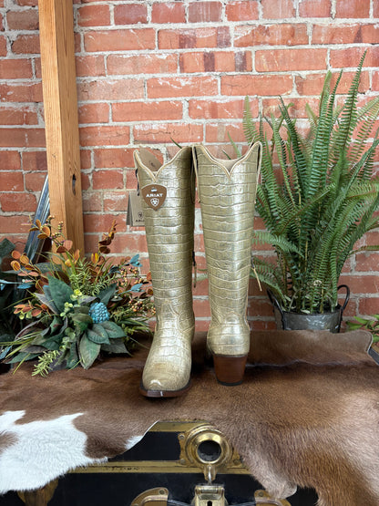 Casanova Boots -Champagne Croc
