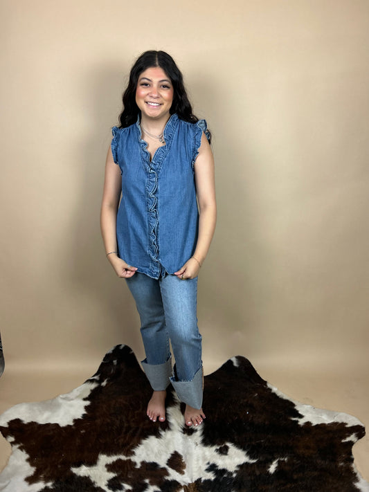 Ethel Denim Top