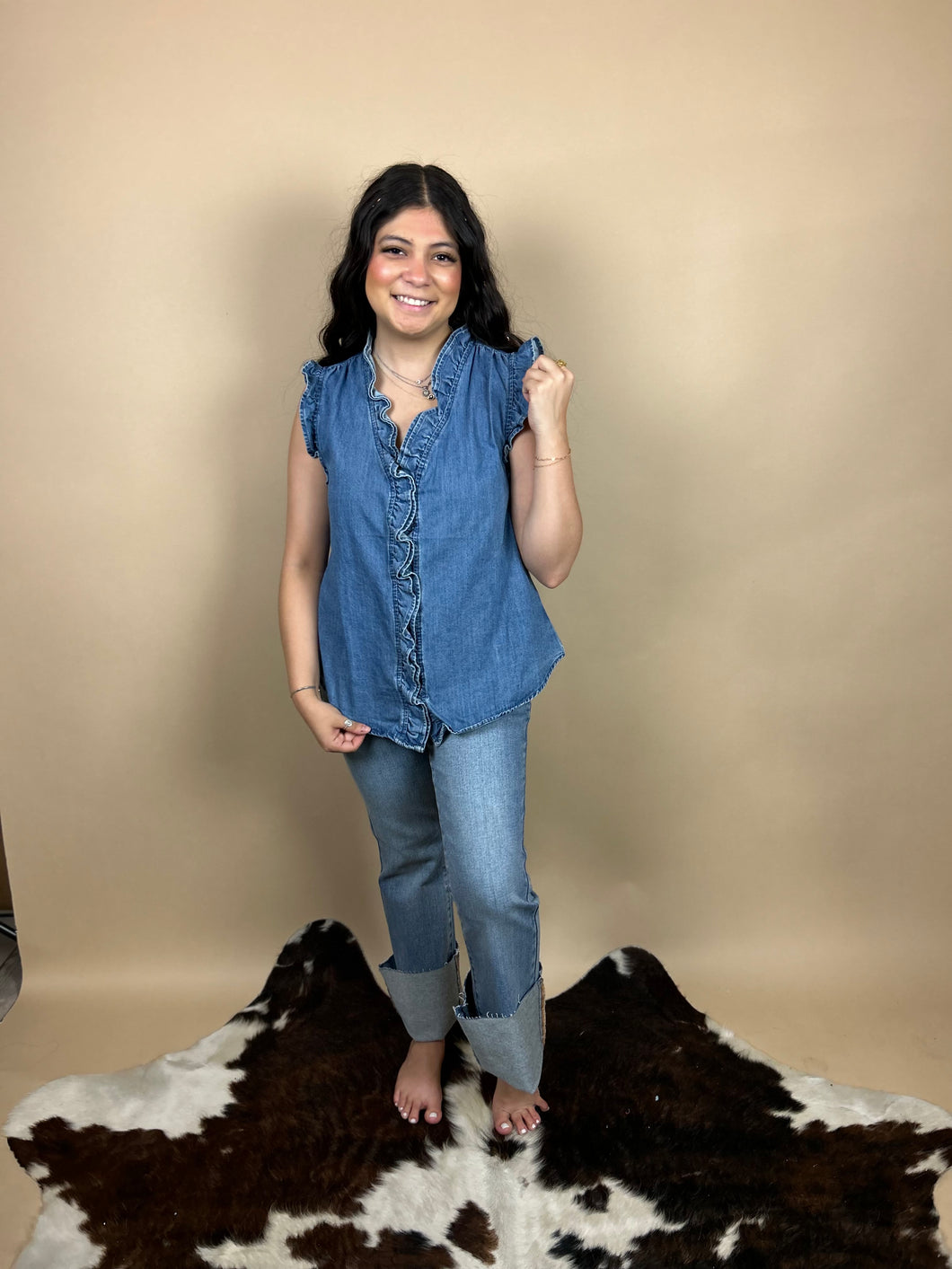 Ethel Denim Top