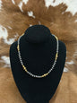 Navajos W/ Gold Graduated Necklace