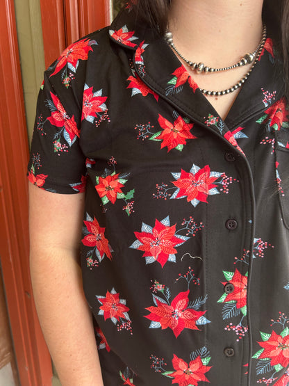 Poinsettias Pajama Set
