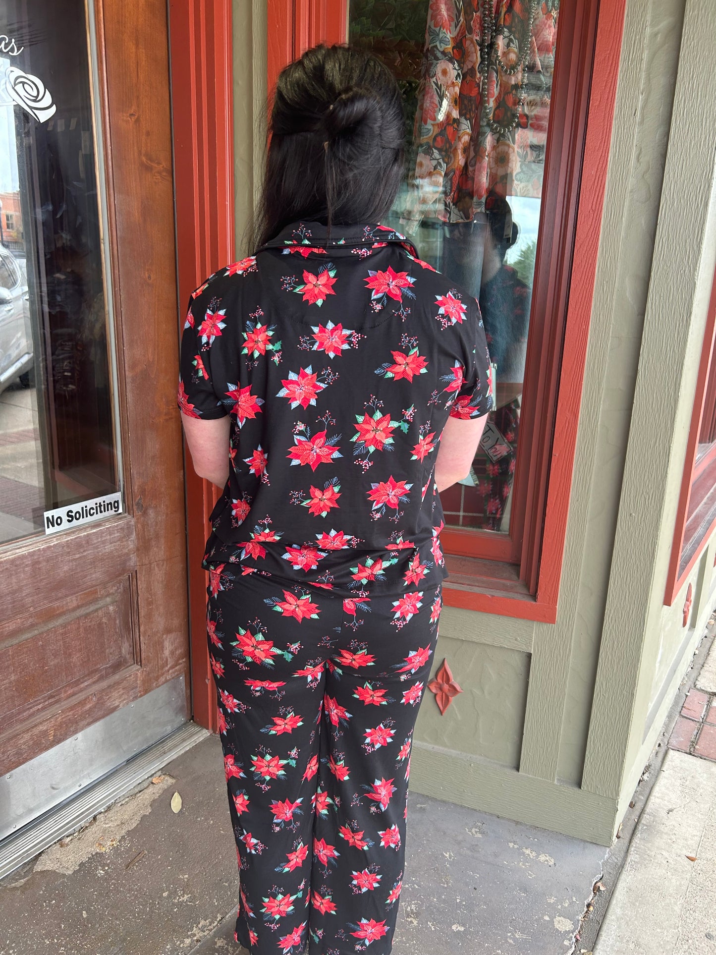 Poinsettias Pajama Set