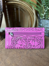 Load image into Gallery viewer, Tooled Wristlet Wallet