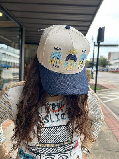 Denim Fancy Pants Cap
