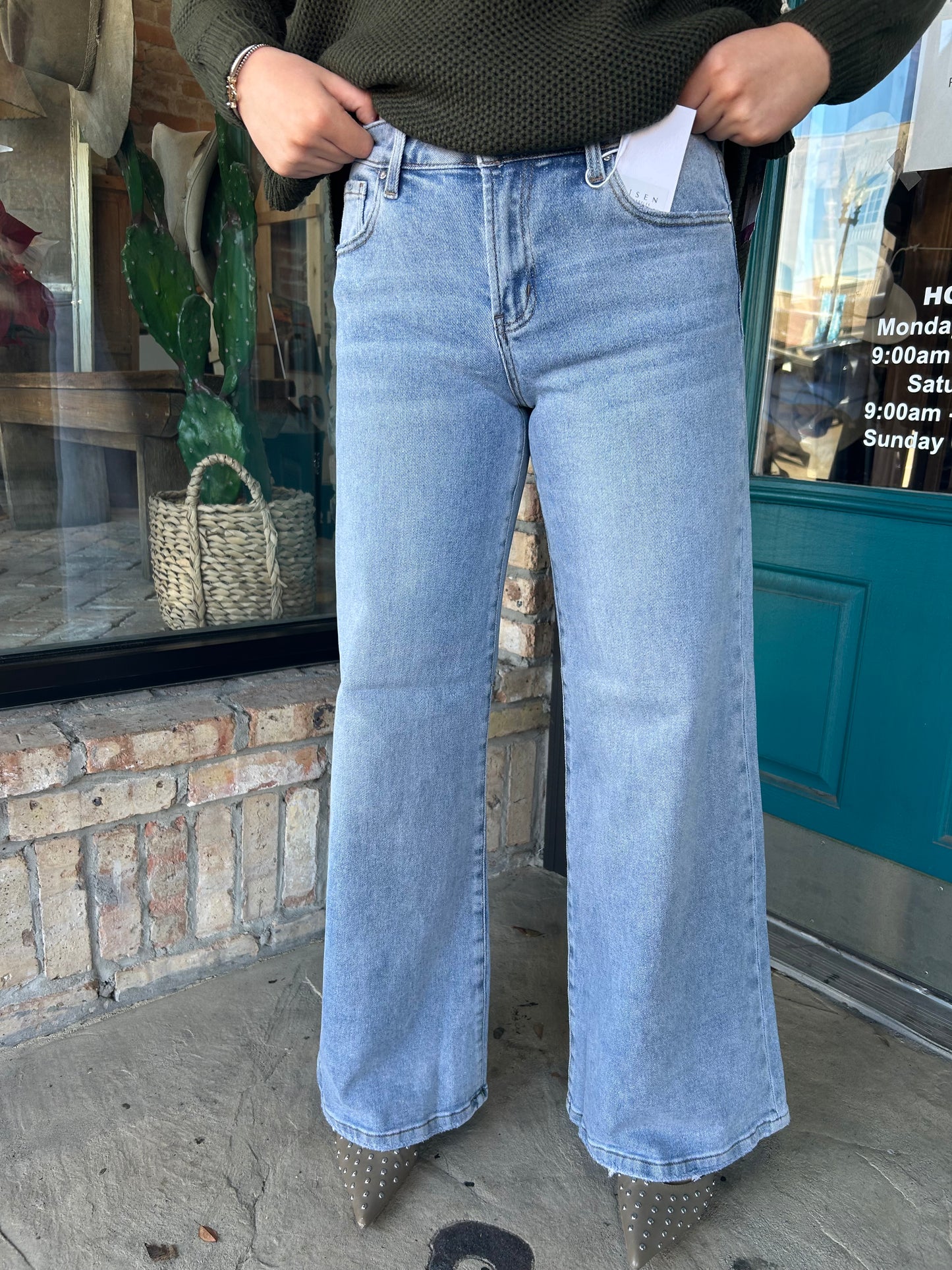 Tinsel Wide Leg Jean - Light