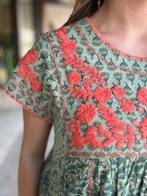 Load image into Gallery viewer, Green Floral Veronica Dress