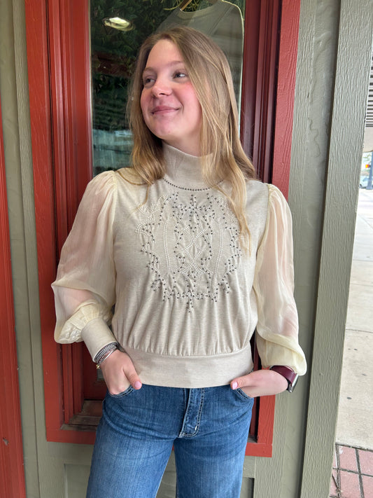 Lasso The Night Top - Nude