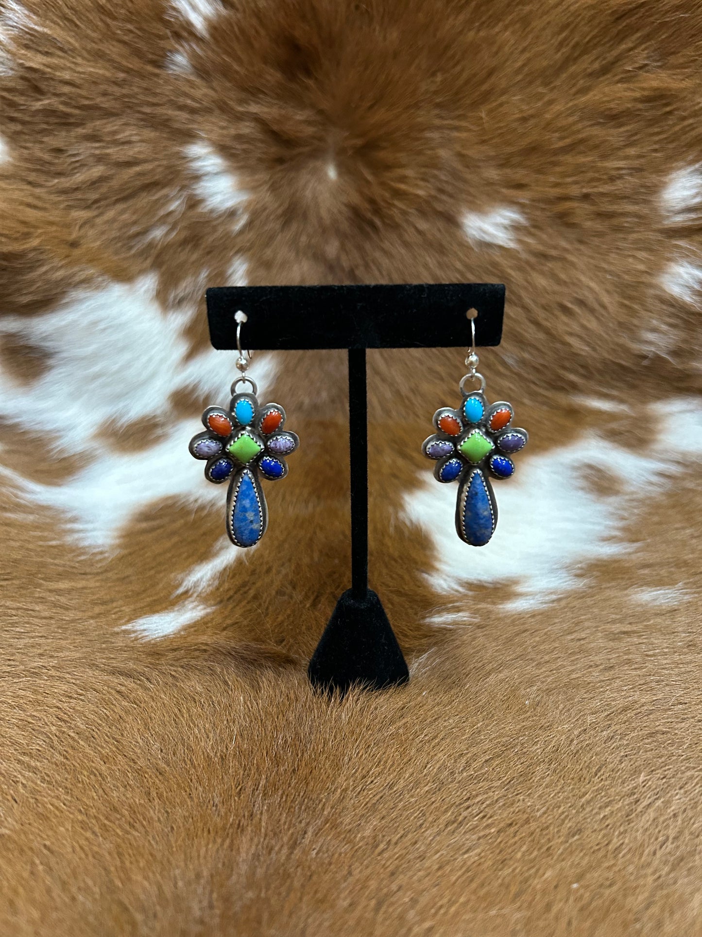 Lapis & Mixed Stone Earring