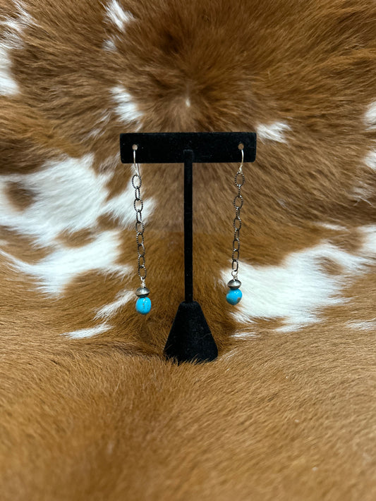 Chainlink Kingman Drop Earring