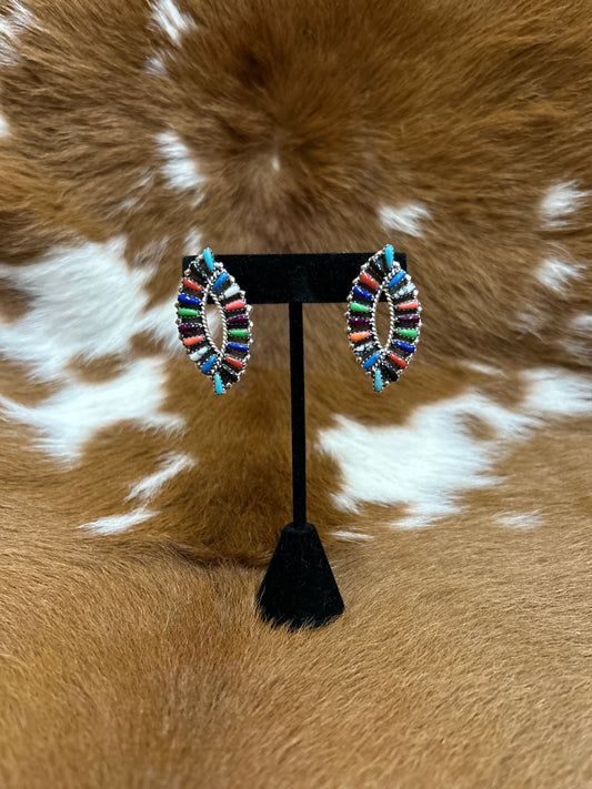 Tamera Benally Oval Cluster Earrings