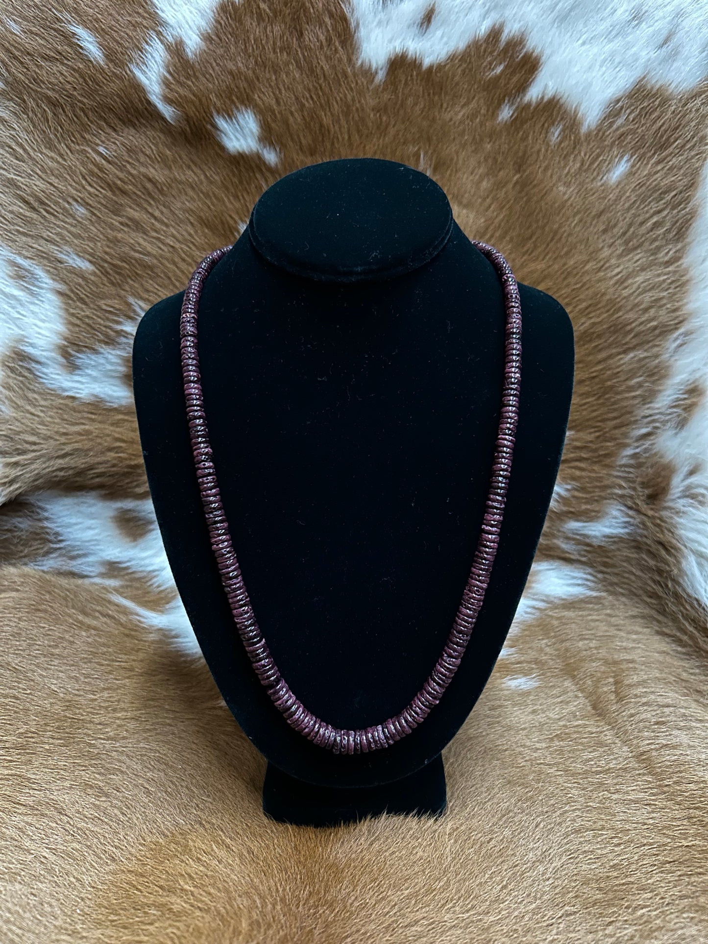 Deep Purple Spiney Necklace