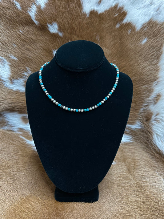 5Mm Navs & Kingman Necklace