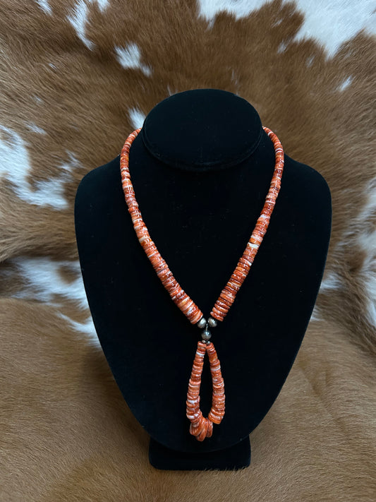 Red/Orange Spiney Necklace