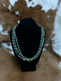 3 Std Turquoise Chip Necklace