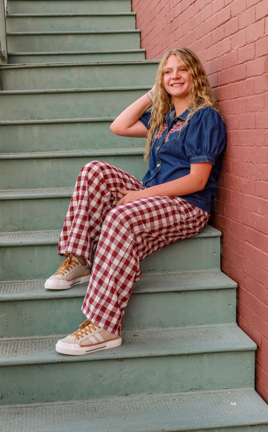 Gamday Gingham Pants