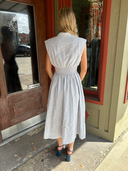 Linear Flower Dress