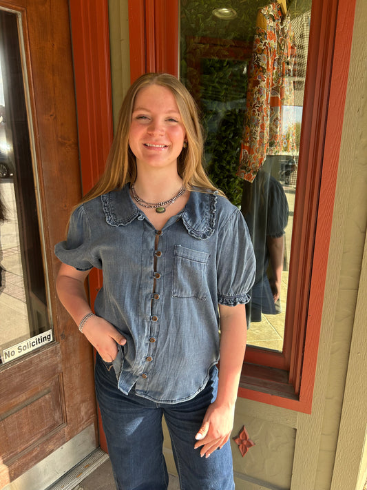 Sweet Pete Denim Top