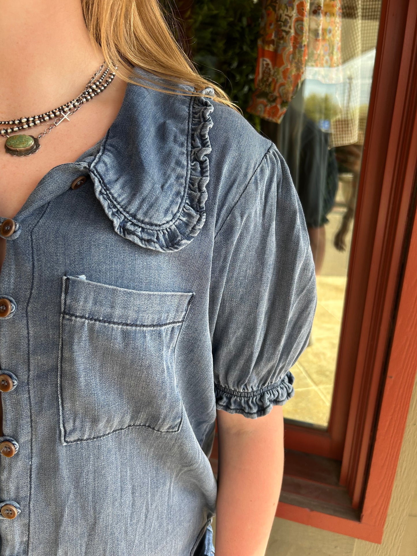 Sweet Pete Denim Top