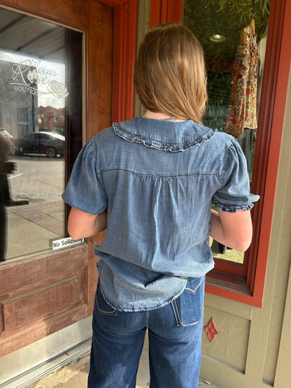Sweet Pete Denim Top