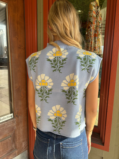 Flower Sweater Top