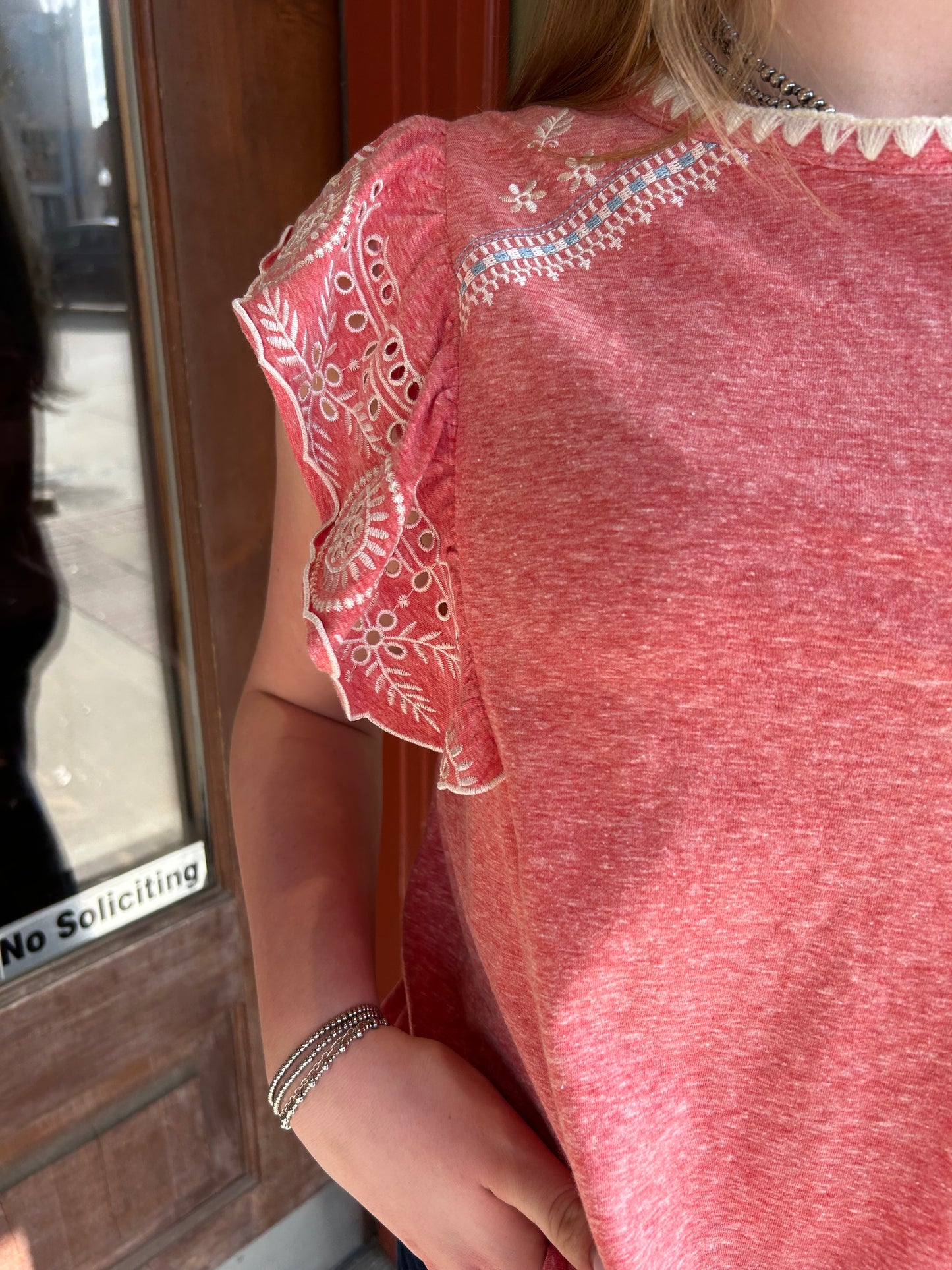 Mariposa Top - Raspberry