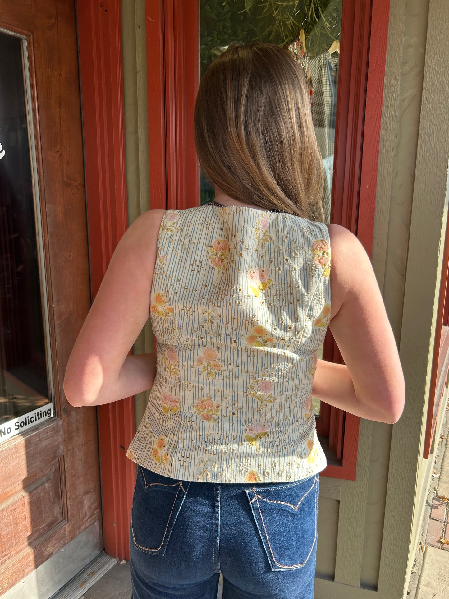 Flora Vest Top