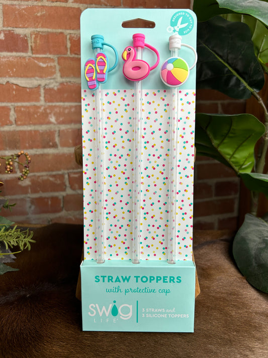 Pool Straw Topper Set