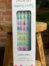 Load image into Gallery viewer, Lake Girl Straw Set