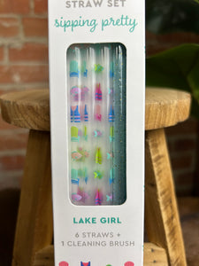 Lake Girl Straw Set