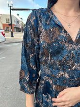 Load image into Gallery viewer, Shades Of Blue Floral Dress