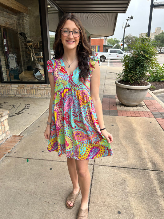 Pop Of Paisley Dress