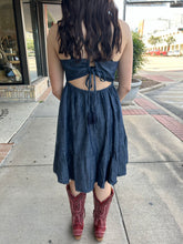 Load image into Gallery viewer, Calico Denim Dress