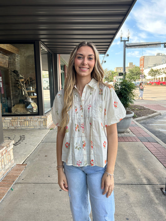 Botanical Floral Top