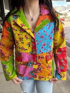 Kantha Stich Patchwork Blazer