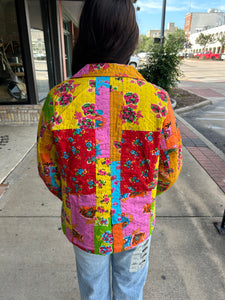 Kantha Stich Patchwork Blazer