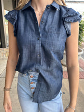 Load image into Gallery viewer, Carriage Denim Top