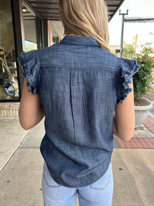 Carriage Denim Top