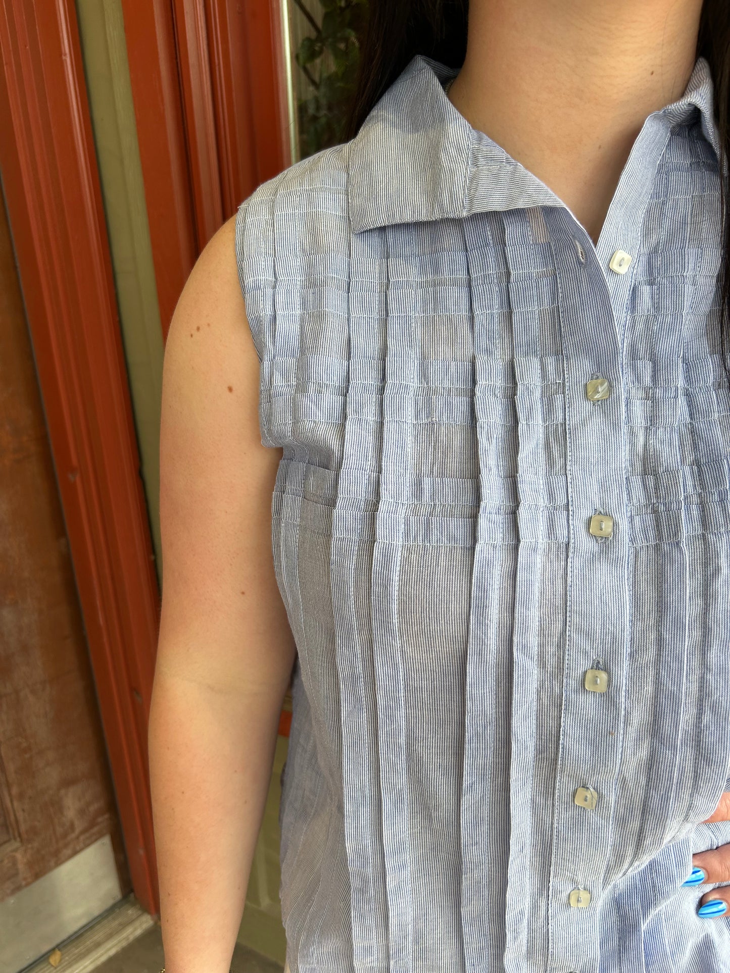 Tucked Pattern Shirt