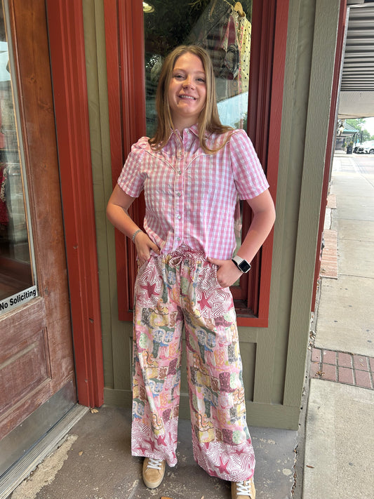 Mixed Boots Pants