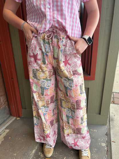 Mixed Boots Pants